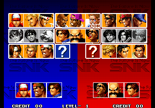 Character select screen