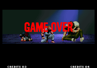 Game over screen