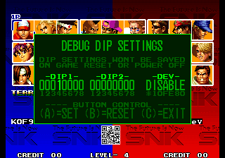 Turning on debug dip 1-4